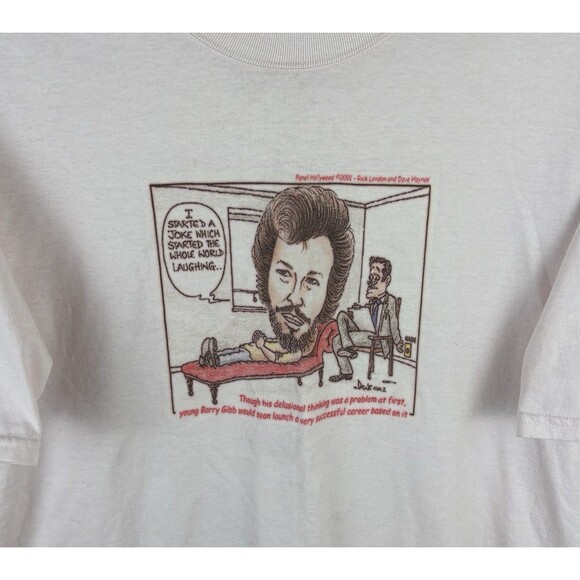 Vintage Y2K 2001 Paul Hollywood Graphic T-Shirt / Size XL / Pink - Picture 2 of 6